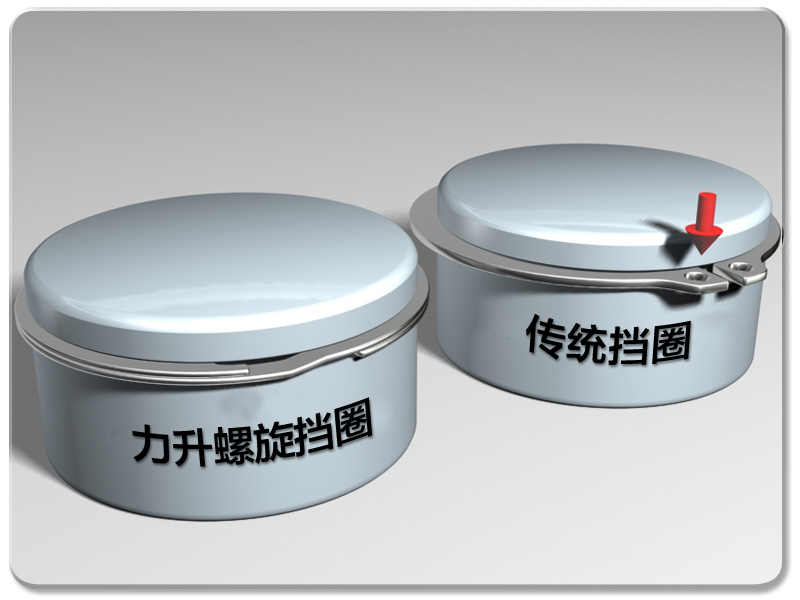 力升螺旋弹性挡圈较冲压挡圈的优势